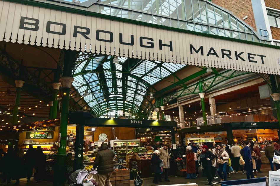 Close-up of market umbrella canopy fabric and structure