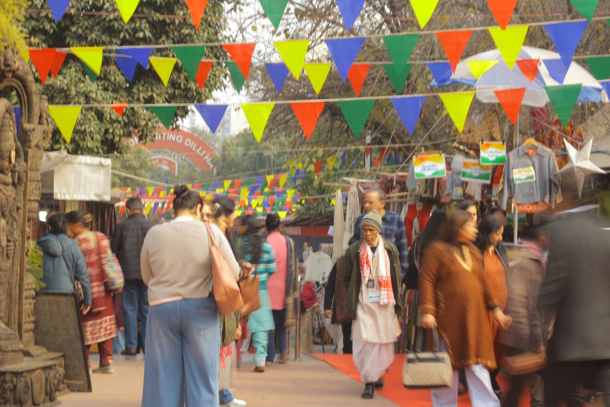 Premium garden umbrella market in delhi setup with weighted base and acrylic canopy